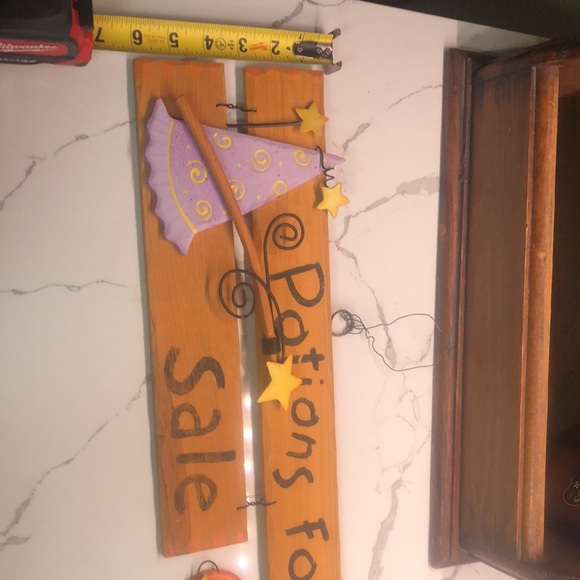 Potions for Sale wooden sign vintage Halloween - Picture 6 of 6